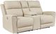Signature Design by Ashley® Dahlmoore Almond Double Power Reclining Loveseat with Console-0