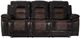 American Wholesale Furniture Commander Brown Manual Reclining Sofa-0