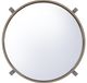 Elements International Edith Mirrored Top Coffee Table with Gold and Dark Nickel Frame-1