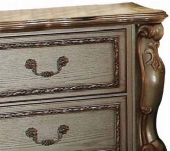 ACME Furniture Dresden Bone/Gold Patina Nightstand-1