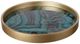 A & B Home Livonia Blue Swirl Round Tray-0