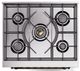 Ilve® Nostalgie II Noblesse 30'' Glossy Black Pro Style Dual Fuel Range with Burnished Trim-2
