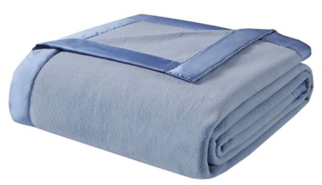 Olliix by True North by Sleep Philosophy Micro Fleece Blue King Blanket-0