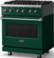 Viking® 5 Series 30" Ivy Pro Style Dual Fuel (NG) Range with Polished Chrome Trim-3