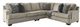 Signature Design by Ashley® Bovarian 3-Piece Stone Sectional Sofa-0