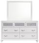 Coaster® Barzini White Dresser with Mirror-1