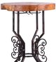 A & B Home Brown Bar Table with Black Base-1
