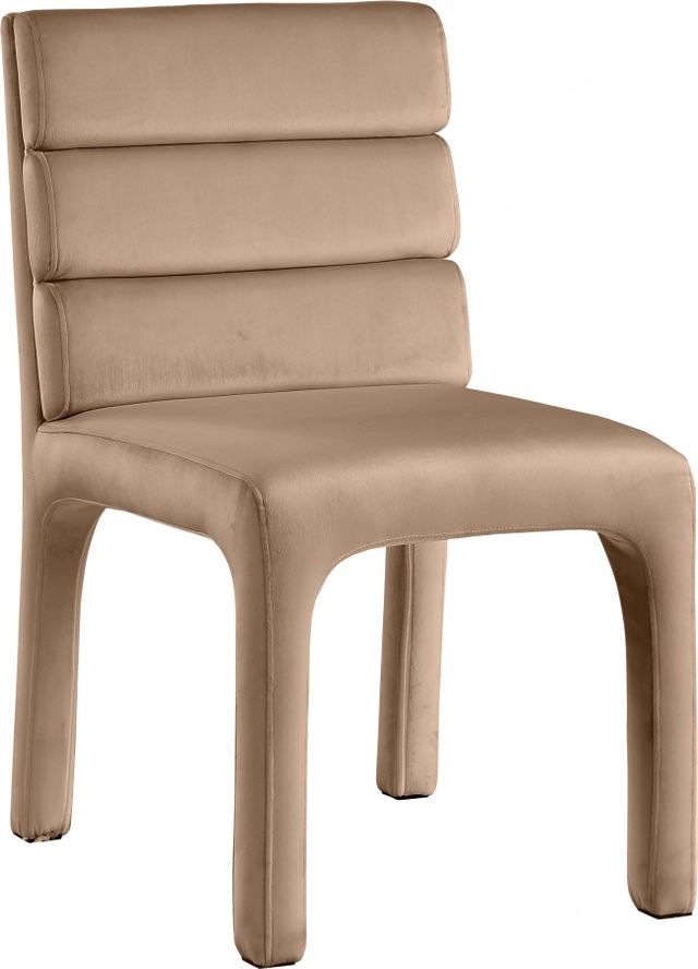 Meridian Furniture Kai Beige Velvet Dining Chair-0