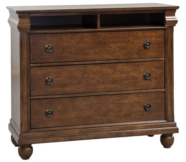 Liberty Furniture Rustic Traditions Rustic Cherry Media Chest | Kubin's ...