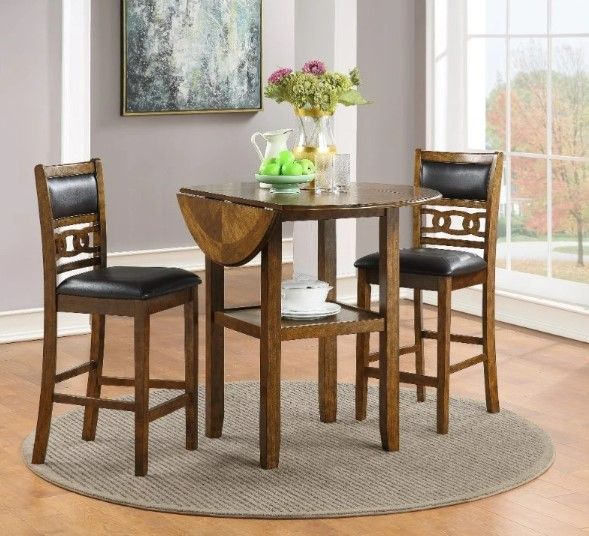 New Classic® Home Furnishings Gia Black/Brown Counter Height Dining Chair-1