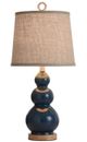 Stylecraft Blue Glass Table Lamp-1