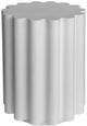 Moe's Home Collection Taffy White Concrete Outdoor Accent Table-0