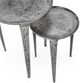 Classic Home Elinor 2-Piece Nickle Nesting Accent Table Set-5