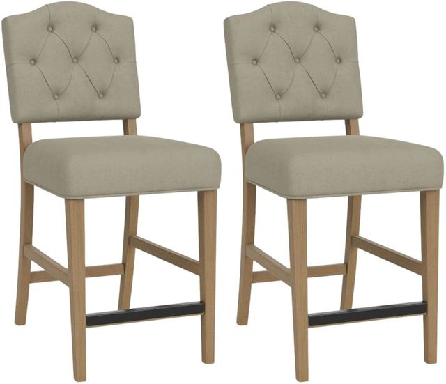 Riverside Furniture Mix-N-Match 2-Piece Sand Upholstered Counter Stool Set-0