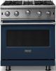 Viking® 5 Series 30" Slate Blue Pro Style Natural Gas Range-0