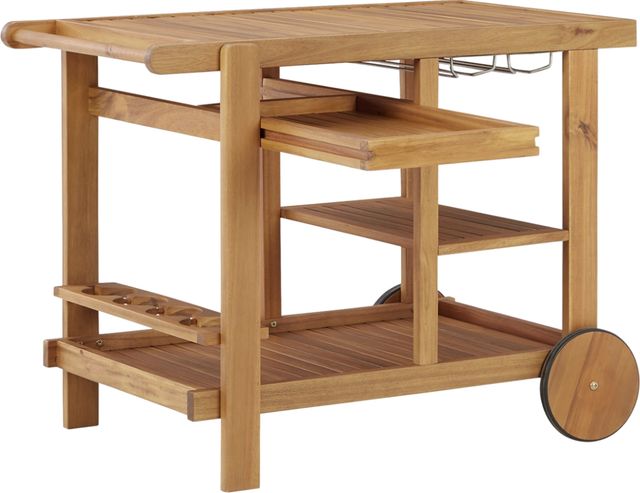 Signature Design by Ashley® Kailani Light Brown Serving Cart-1