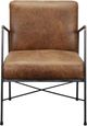 Moe's Home Collection Dagwood Brown Leather Armchair-1