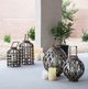 A & B Home Brown/Silver Round Small Shanghai Lantern-5