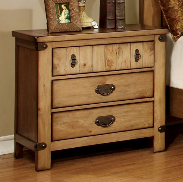 Furniture of America® Pioneer Weathered Elm 5-Piece Queen Bedroom Collection-2