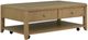 Flexsteel® Reed Glass Top Rectangular Coffee Table with Driftwood Oak Base-0