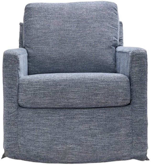 Signature Design by Ashley® Nenana Denim Swivel Glider Accent Chair-1