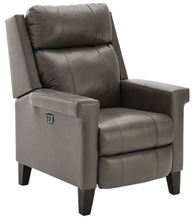 Best® Home Furnishings Customizable Prima Leather Power High Leg Recliner with Espresso Legs-0