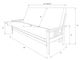 Kodiak Furniture Monterey Oregon Trail Java/Espresso Queen Storage Futon with Mattress -3