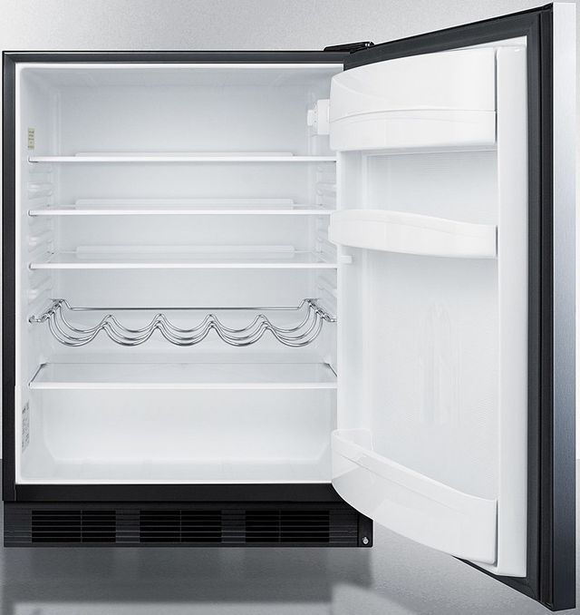 Summit® 5.5 Cu. Ft. Stainless Steel Under the Counter Refrigerator-2