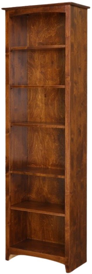 Archbold Furniture Customizable Alder 24" x 84" Bookcase-2