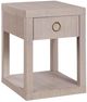 Bassett® Furniture Ventura Raffia Sand Grey Chairside Table-2