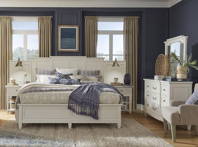 Magnussen Home® Willowbrook 3-Piece Egg Shell White California King Wall Bedroom Set-1