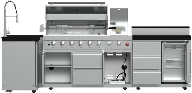FORNO® Bulnes Series Alta Qualita Black Outdoor Kitchen Kits-1