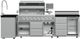 FORNO® Bulnes Series Alta Qualita Black Outdoor Kitchen Kits-1