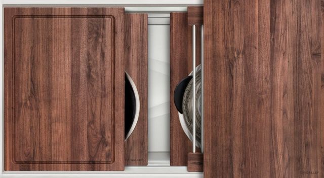 The Galley® American Black Walnut Ideal ThinTop™ Workstation® 3S-0