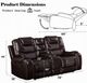 ACME Furniture Braylon Brown Manual Motion Loveseat with Console-2