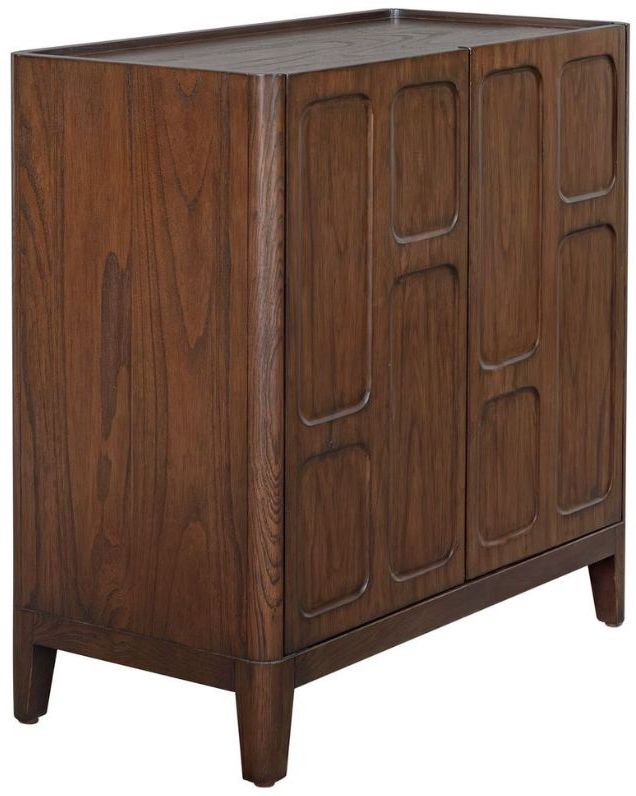 Uttermost® On The Block Dark Walnut 2-Door Cabinet-0