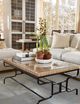 Century® Great South Bay Glass Top Coffee Table with Metal Base-4