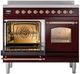 Ilve® Nostalgie II Series 40" Burgundy Pro Style Induction Range-2
