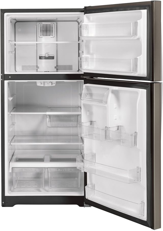 GE® 30" 19.1 Cu. Ft. Slate Top Freezer Refrigerator-1