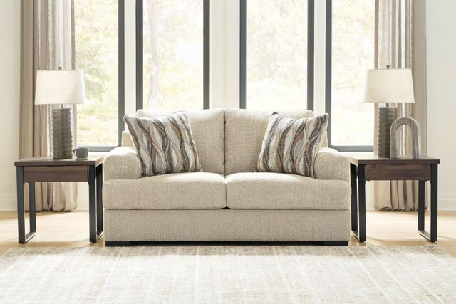 Signature Design by Ashley® Crespino Oatmeal Loveseat-1