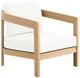 New Classic® Home Furnishings Wesley White Acacia/Fabric Outdoor Patio Club Chair-0