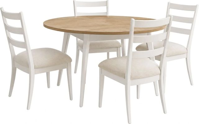 aspenhome® Astoria 5-Piece Brown/Pearl Round Dining Set-0