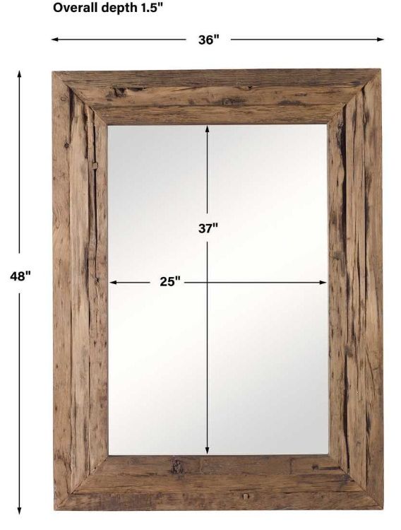 Uttermost® Rennick Brown Rustic Mirror-2