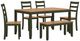 Signature Design by Ashley® Gesthaven 6-Piece Green/Natural Dining Table Set-0