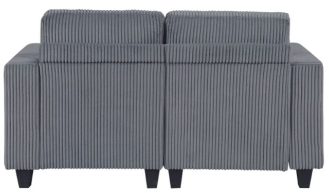 Homelegance® Walterboro Dark Gray 64" Loveseat with Storage and Charging Ports-4
