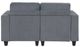 Homelegance® Walterboro Dark Gray 64" Loveseat with Storage and Charging Ports-4
