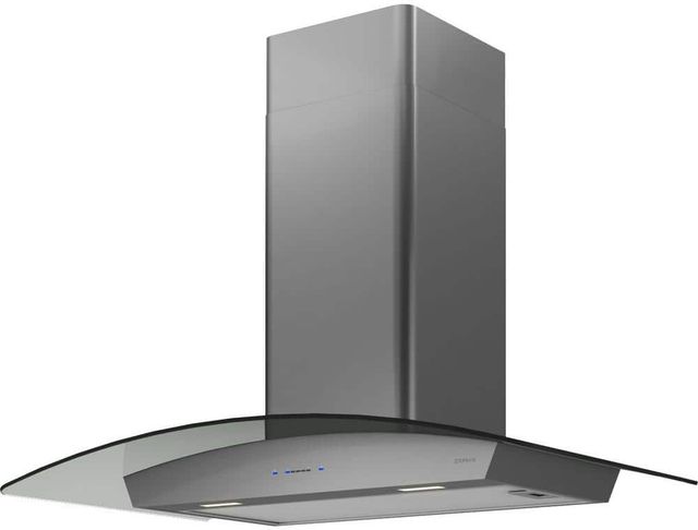 Zephyr Core Collection Ravenna 30" Black Stainless Steel with Smoke-Gray Glass Wall Mounted Range Hood-1