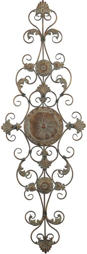 Deco Marche Brown 53" Scroll Wall Decor-0