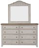Liberty Furniture Farmhouse Reimagined 5-Piece Antique White/Chestnut King Poster Bed Set-3