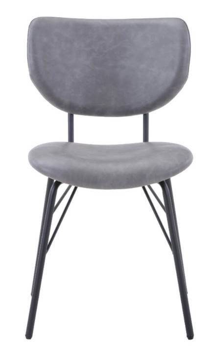 Jofran Inc. Urban Archive Owen Black/Gray Upholstered Side Chair-3